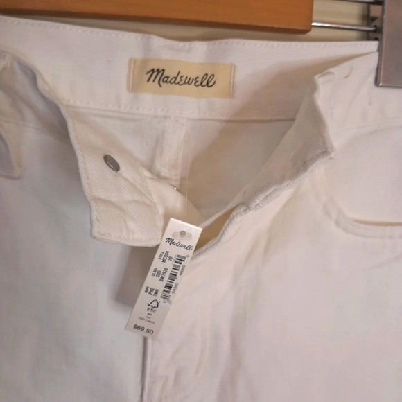 Madewell Relaxed Denim Shorts in Tile White NWT SZ 29 - Picture 5 of 8